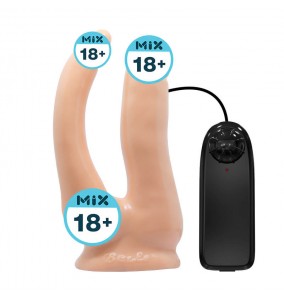 BAILE - Jessica Dual-Dildo Vibrators Strap-On (L:18cm - D:3.9cm)